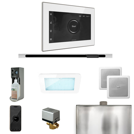 Mr. Steam XDream Steam Shower Control Package with iSteamX Control and Linear Steamhead