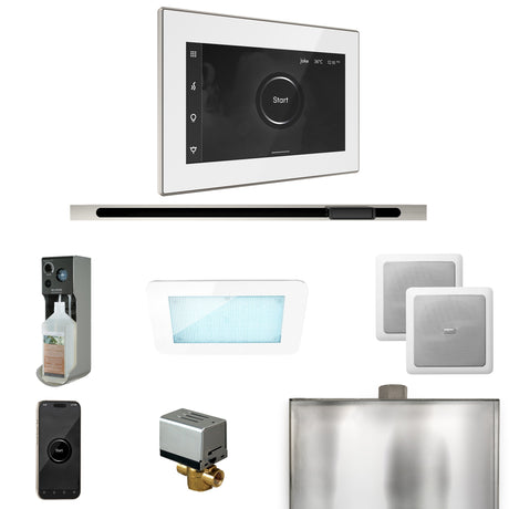 Mr. Steam XDream Steam Shower Control Package with iSteamX Control and Linear Steamhead