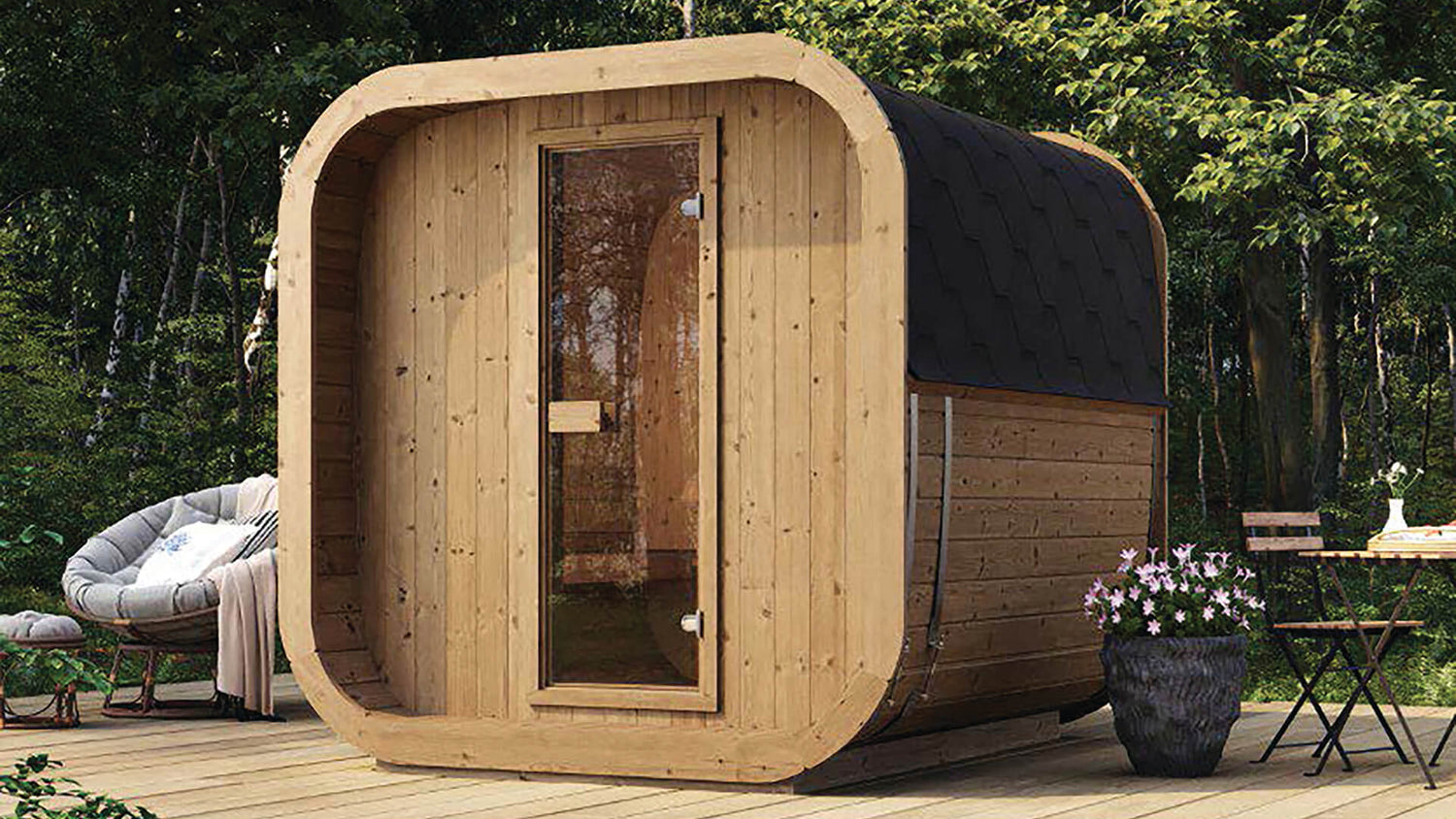 Mr. Steam Cubist Collection Outdoor Sauna