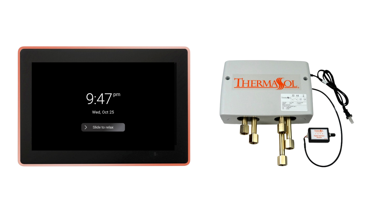 ThermaSol DSPU-TT15 Digital Shower Package - ThermaTouch2 15' Control + Digital Shower Valve