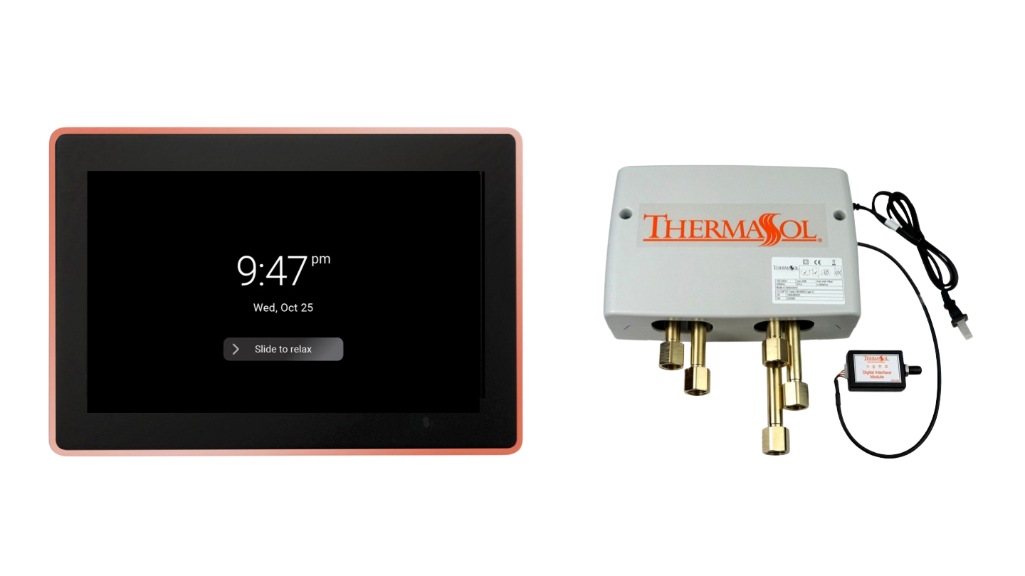ThermaSol DSPU-TT15 Digital Shower Package - ThermaTouch2 15' Control + Digital Shower Valve