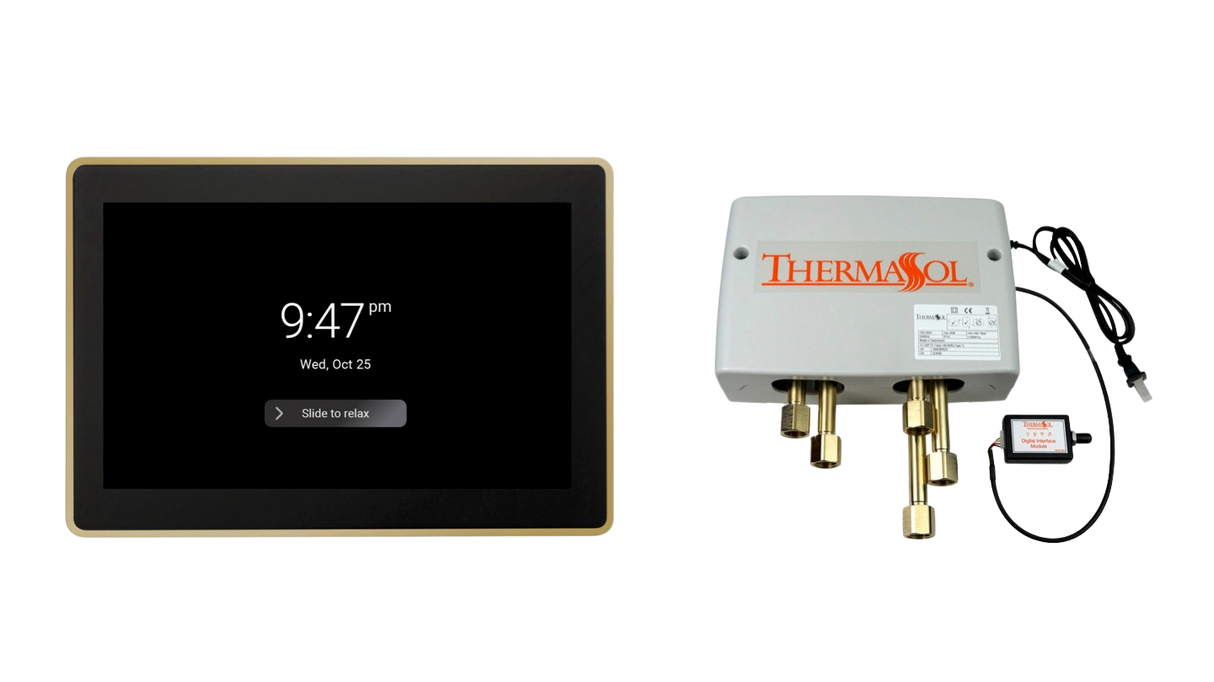 ThermaSol DSPU-TT15 Digital Shower Package - ThermaTouch2 15' Control + Digital Shower Valve