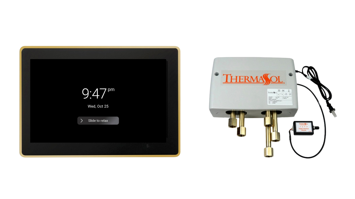 ThermaSol DSPU-TT15 Digital Shower Package - ThermaTouch2 15' Control + Digital Shower Valve