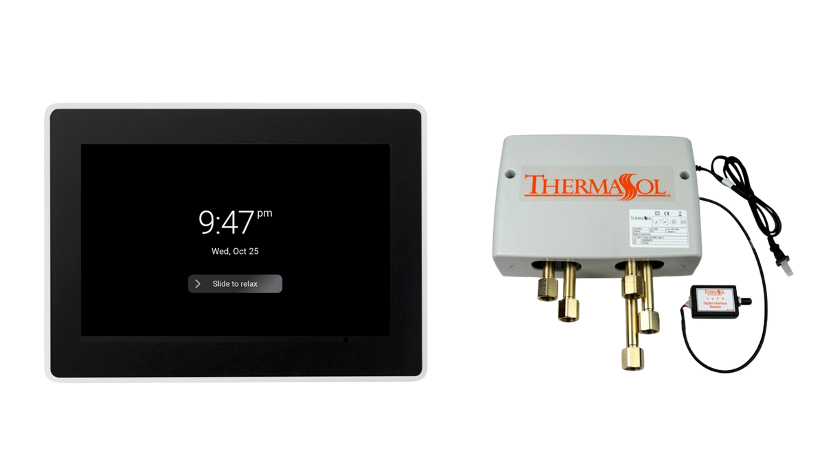 ThermaSol DSPU-TT15 Digital Shower Package - ThermaTouch2 15' Control + Digital Shower Valve