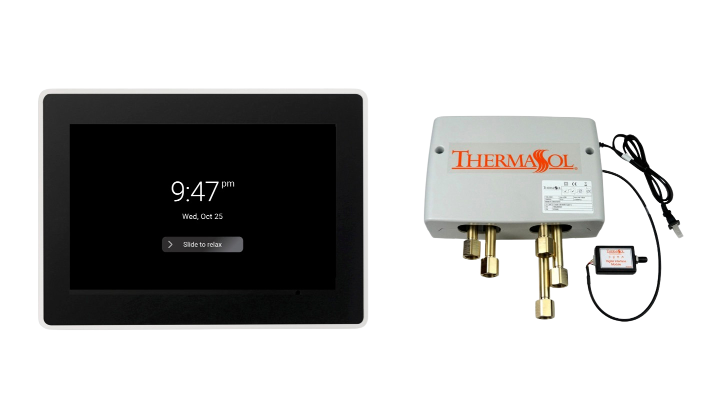 ThermaSol DSPU-TT15 Digital Shower Package - ThermaTouch2 15' Control + Digital Shower Valve