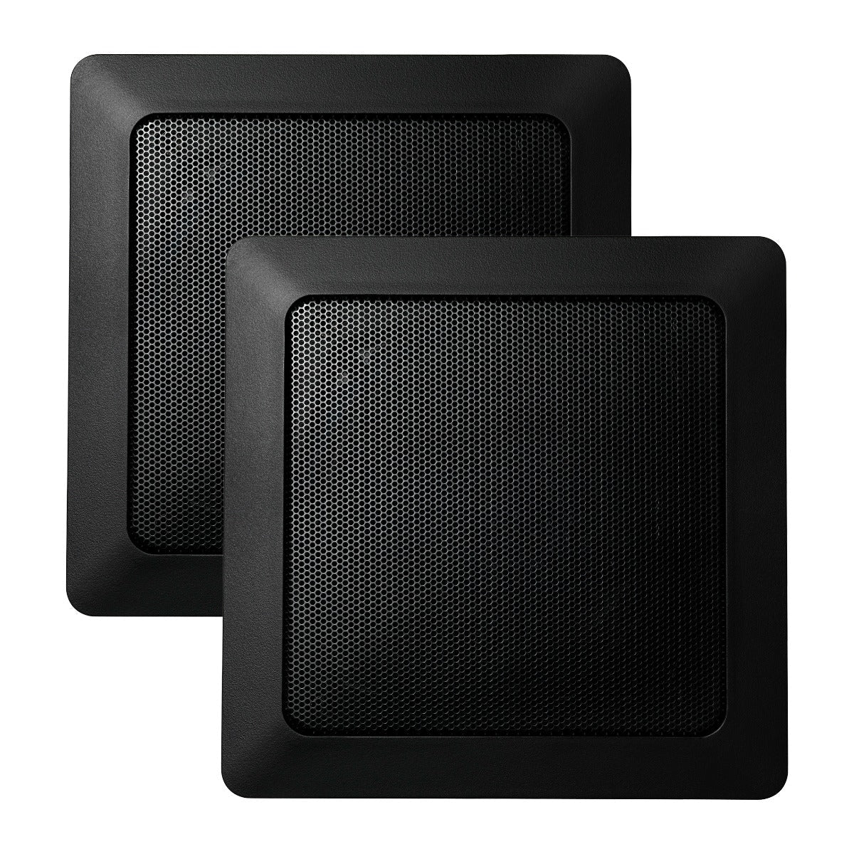 Mr. Steam 7" Black MusicTherapy Speakers in Square
