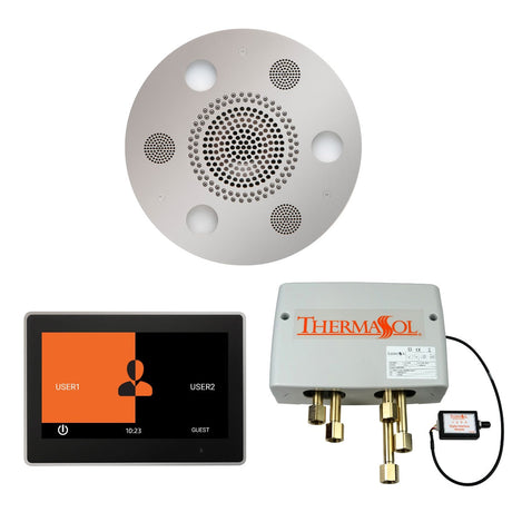 ThermaSol WSP10R Wellness Shower Package - Serenity Advanced Round Rainhead + ThermaTouch2 10" Control + Digital Shower Valve