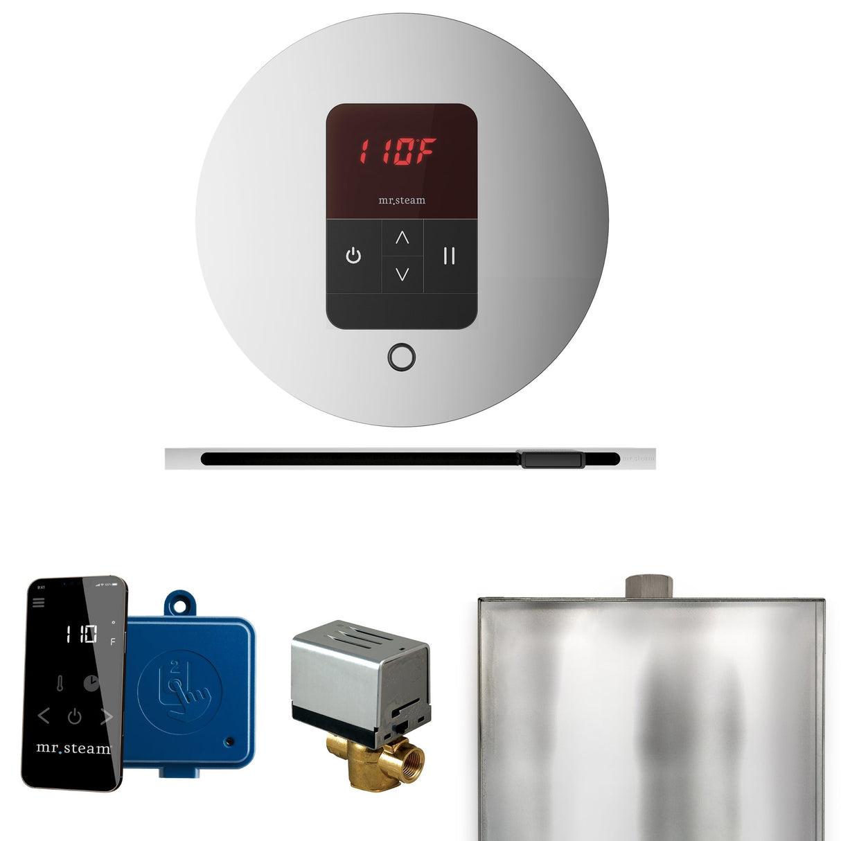Mr. Steam Basic Butler Steam Control Package with iTempo Control and Linear Steamhead