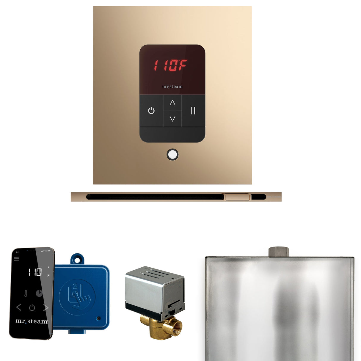 Mr. Steam Basic Butler Steam Control Package with iTempo Control and Linear Steamhead