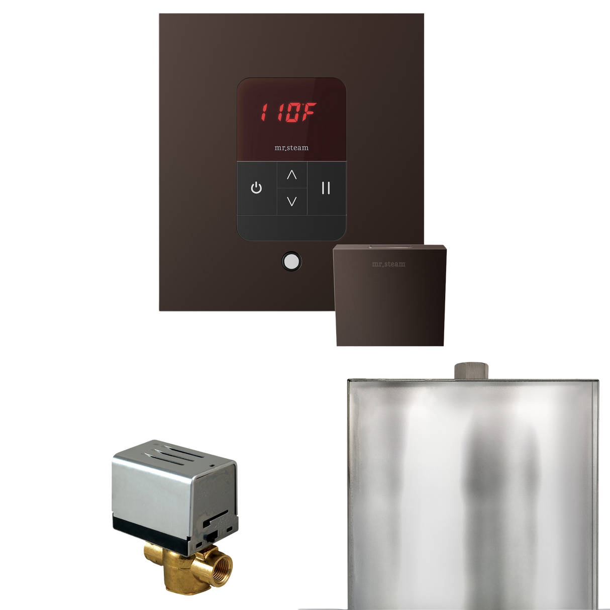 Mr. Steam Basic Butler Steam Shower Control Package with iTempo Control and Steamhead