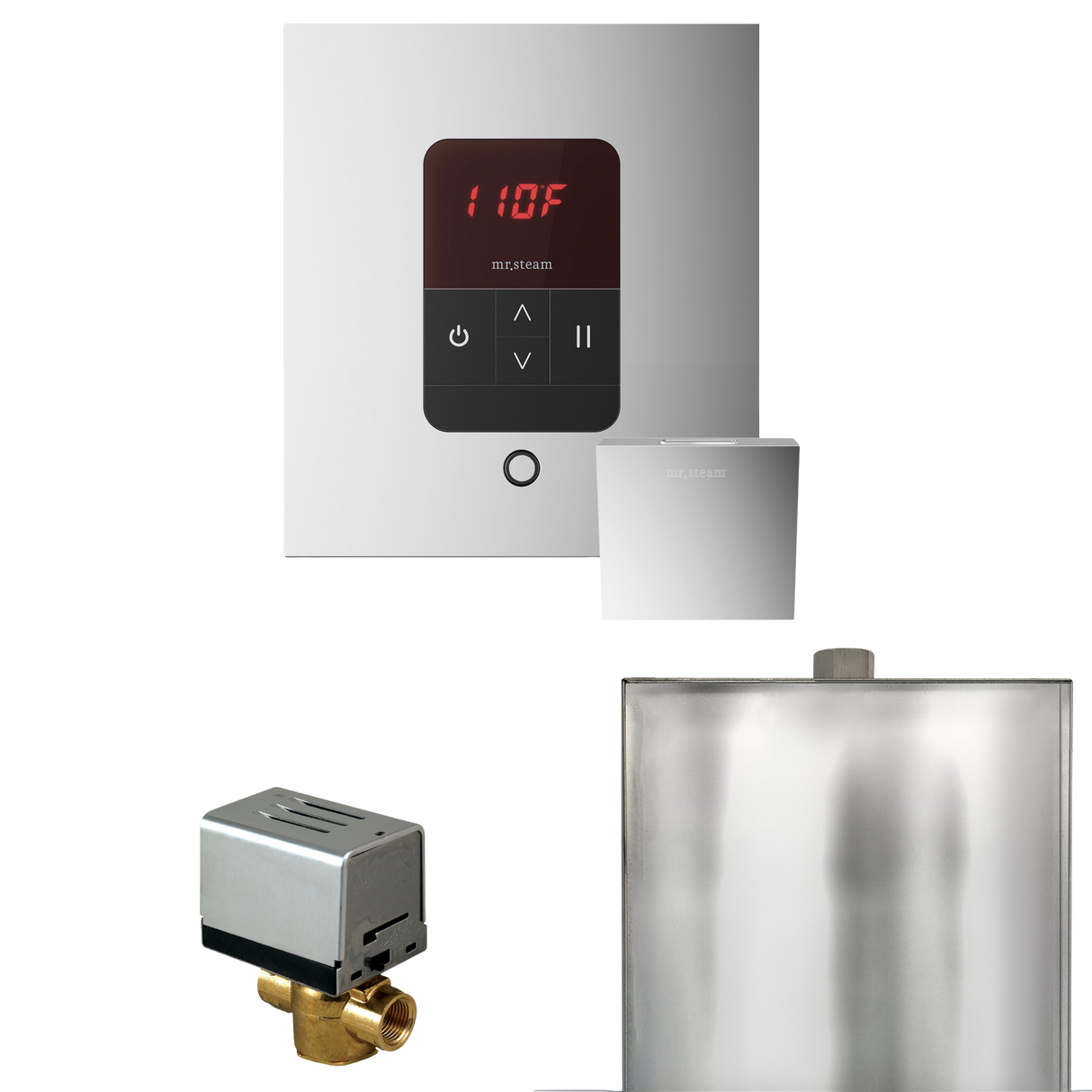 Mr. Steam Basic Butler Steam Shower Control Package with iTempo Control and Steamhead