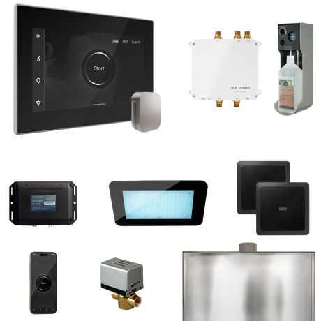 Mr. Steam Bliss Steam Shower Control Package with iSteamX Control and Steamhead