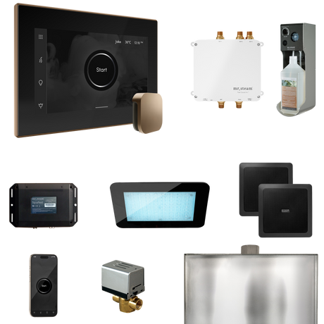 Mr. Steam Bliss Steam Shower Control Package with iSteamX Control and Steamhead
