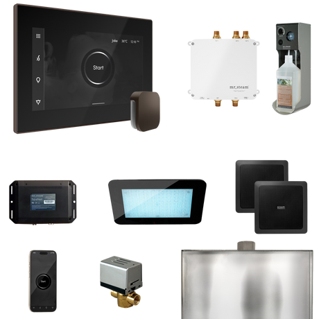 Mr. Steam Bliss Steam Shower Control Package with iSteamX Control and Steamhead