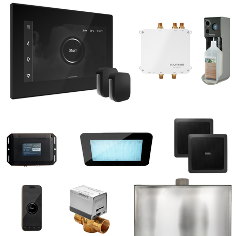 Mr. Steam Bliss Max Steam Shower Control Package with iSteamX Control and Steamhead