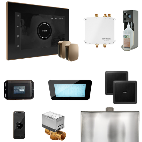Mr. Steam Bliss Max Steam Shower Control Package with iSteamX Control and Steamhead