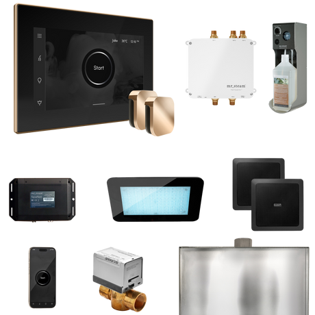Mr. Steam Bliss Max Steam Shower Control Package with iSteamX Control and Steamhead