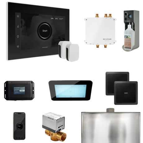 Mr. Steam Bliss Max Steam Shower Control Package with iSteamX Control and Steamhead