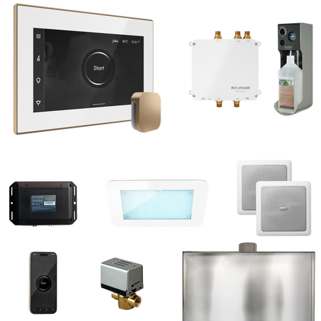 Mr. Steam Bliss Steam Shower Control Package with iSteamX Control and Steamhead