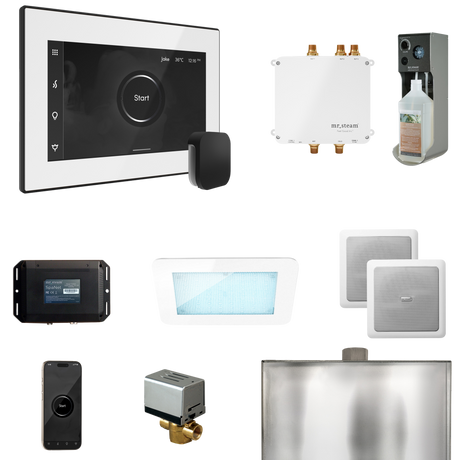 Mr. Steam Bliss Steam Shower Control Package with iSteamX Control and Steamhead