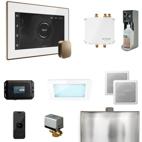 Mr. Steam Bliss Steam Shower Control Package with iSteamX Control and Steamhead
