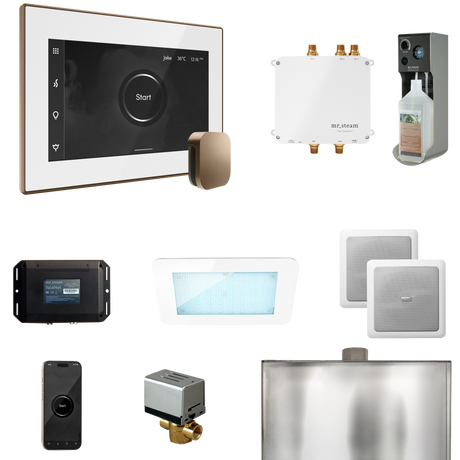 Mr. Steam Bliss Steam Shower Control Package with iSteamX Control and Steamhead