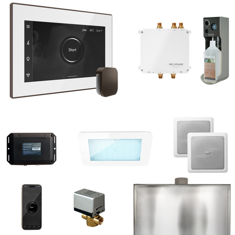 Mr. Steam Bliss Steam Shower Control Package with iSteamX Control and Steamhead