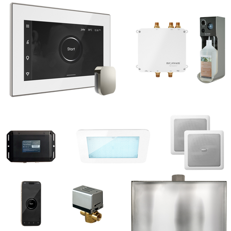 Mr. Steam Bliss Steam Shower Control Package with iSteamX Control and Steamhead