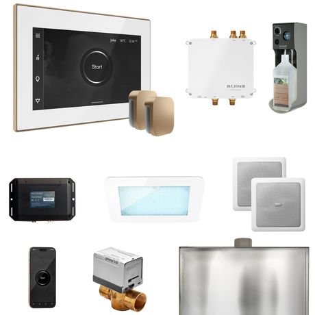 Mr. Steam Bliss Max Steam Shower Control Package with iSteamX Control and Steamhead