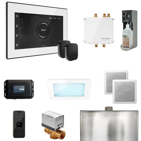 Mr. Steam Bliss Max Steam Shower Control Package with iSteamX Control and Steamhead