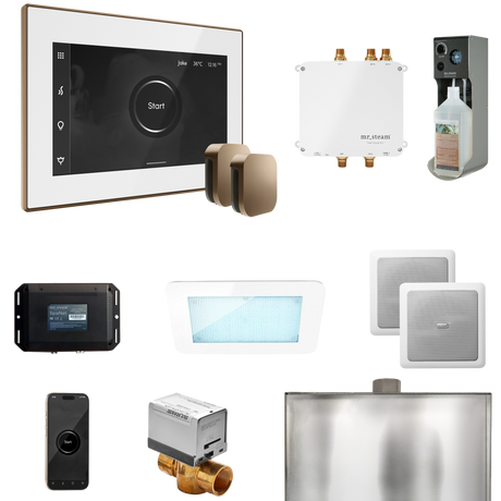 Mr. Steam Bliss Max Steam Shower Control Package with iSteamX Control and Steamhead
