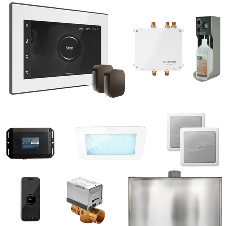 Mr. Steam Bliss Max Steam Shower Control Package with iSteamX Control and Steamhead