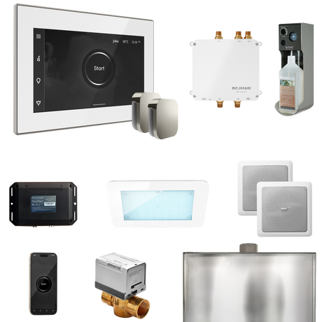Mr. Steam Bliss Max Steam Shower Control Package with iSteamX Control and Steamhead
