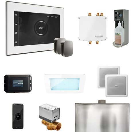 Mr. Steam Bliss Max Steam Shower Control Package with iSteamX Control and Steamhead