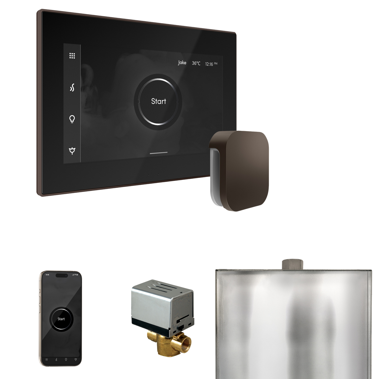Mr. Steam XButler Steam Shower Control Package with iSteamX Control and Steamhead