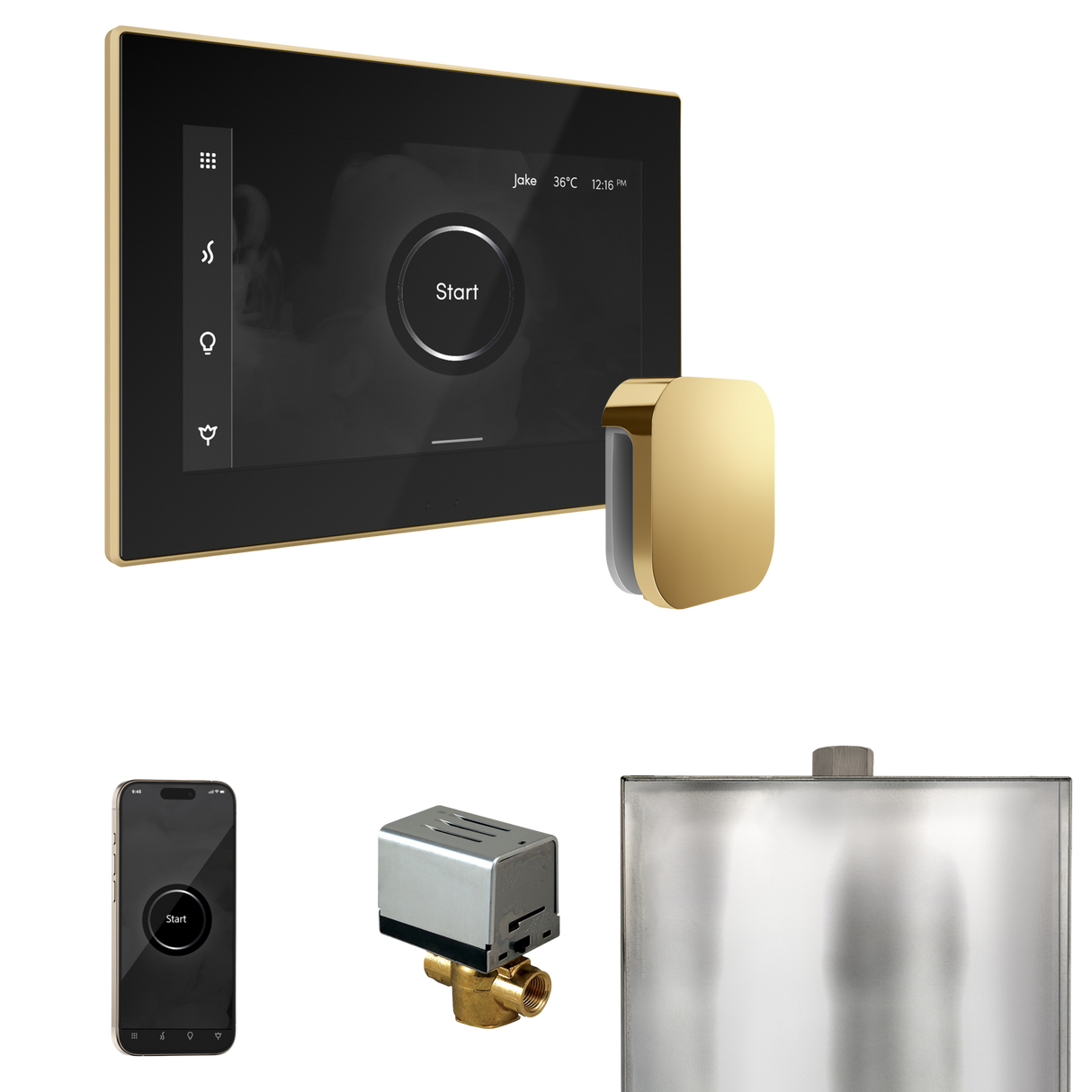 Mr. Steam XButler Steam Shower Control Package with iSteamX Control and Steamhead