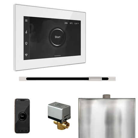 Mr. Steam XButler Steam Shower Control Package with iSteamX Control and Linear Steamhead