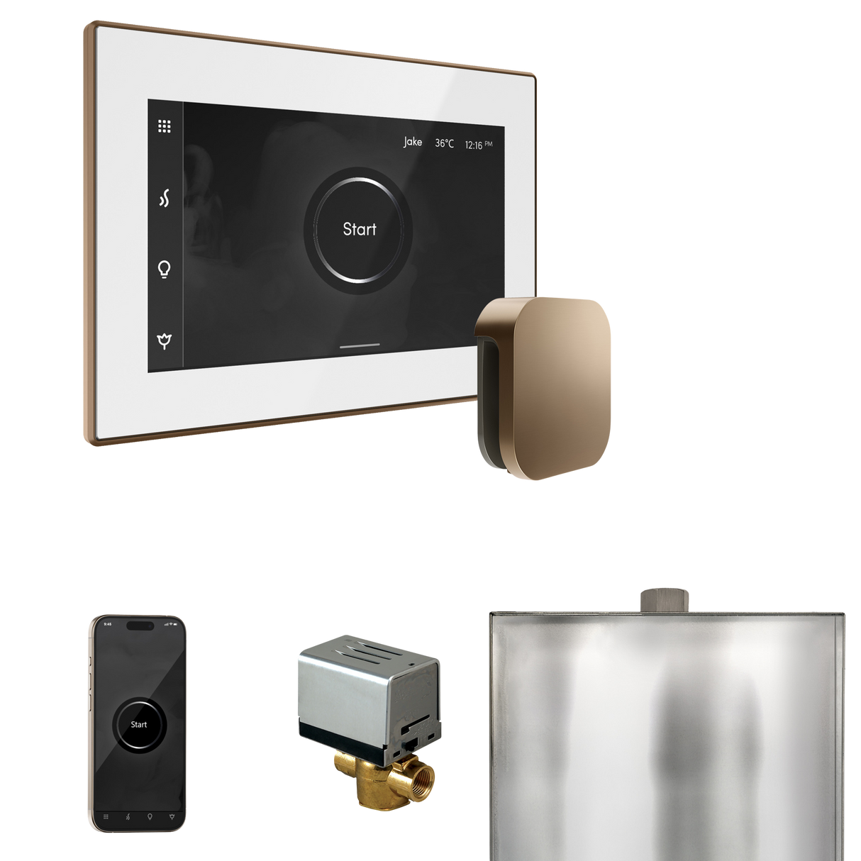 Mr. Steam XButler Steam Shower Control Package with iSteamX Control and Steamhead