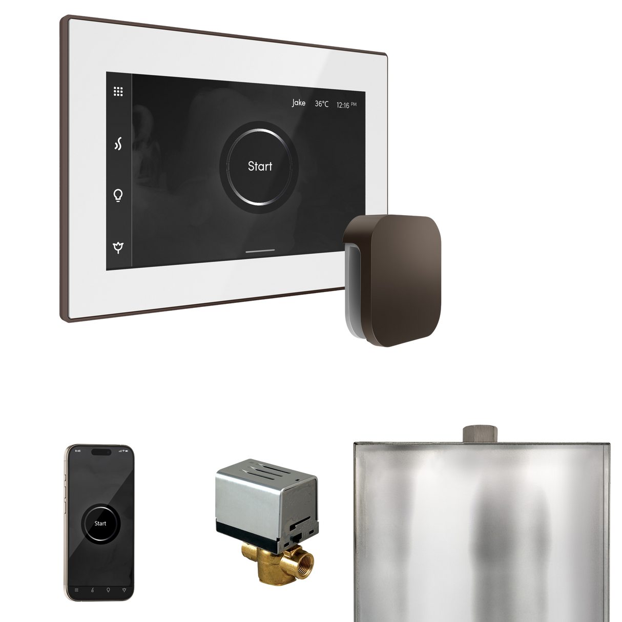 Mr. Steam XButler Steam Shower Control Package with iSteamX Control and Steamhead