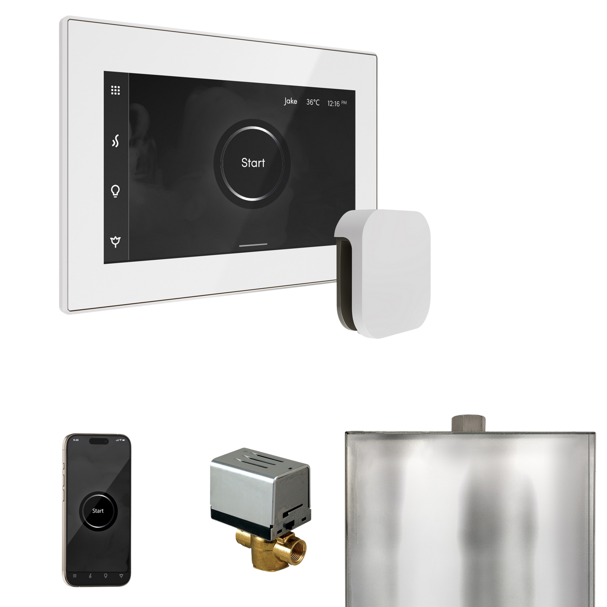 Mr. Steam XButler Steam Shower Control Package with iSteamX Control and Steamhead