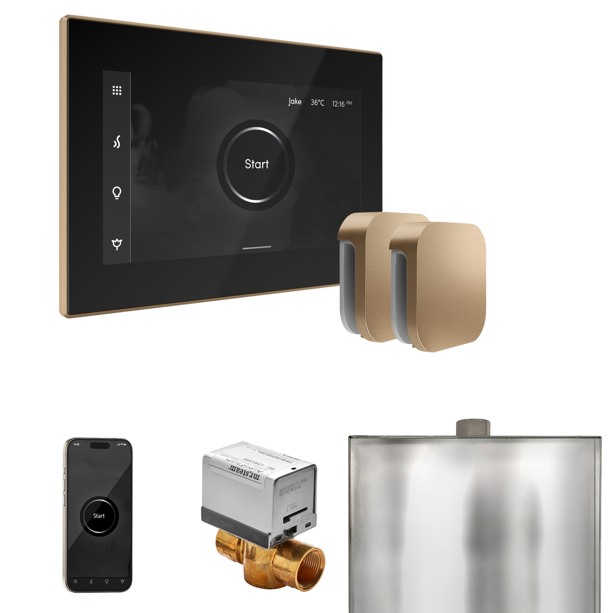 Mr. Steam XButler Max Steam Shower Control Package with iSteamX Control and Steamhead