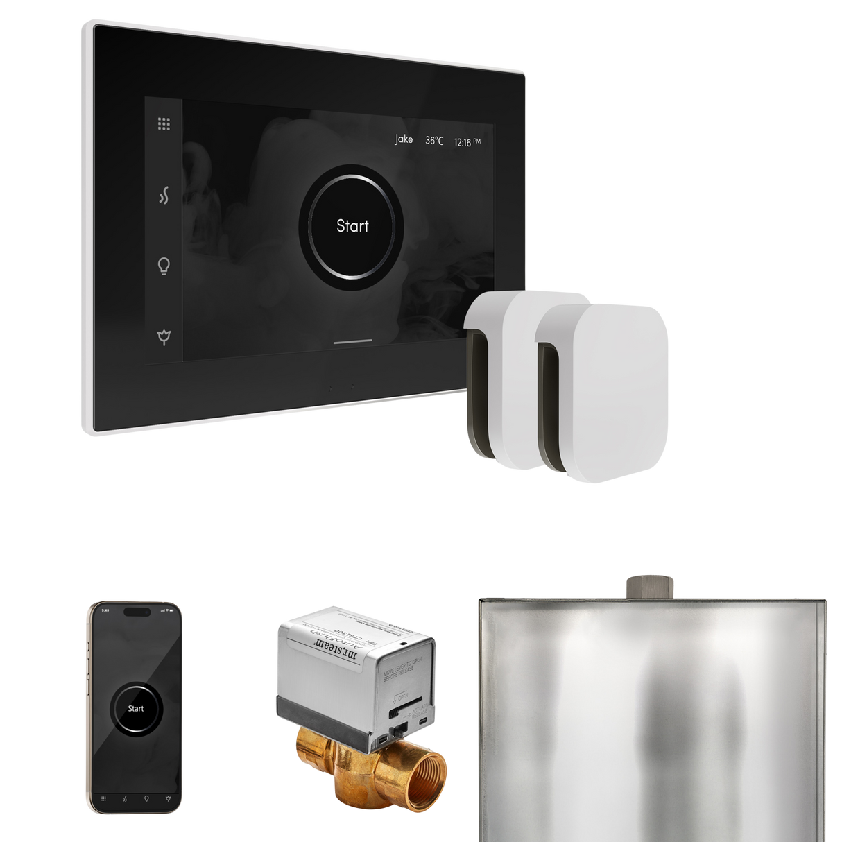 Mr. Steam XButler Max Steam Shower Control Package with iSteamX Control and Steamhead