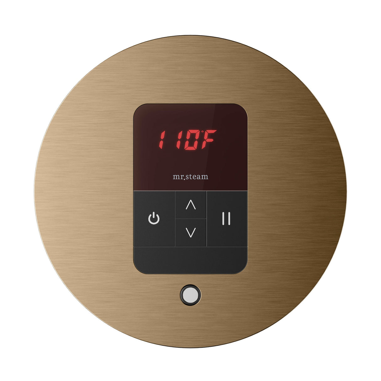 Mr. Steam iTempo Round Steam Shower Control and Steamhead