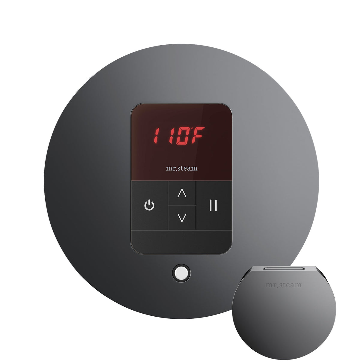 Mr. Steam iTempo Round Steam Shower Control and Steamhead