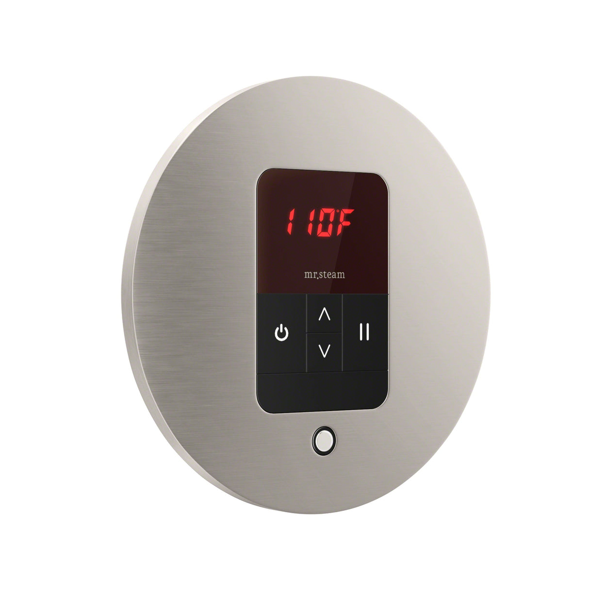 Mr. Steam iTempo Round Steam Shower Control and Steamhead