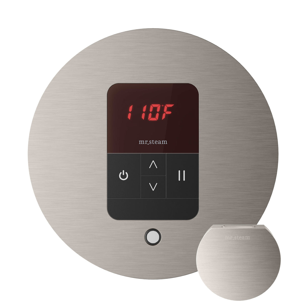 Mr. Steam iTempo Round Steam Shower Control and Steamhead
