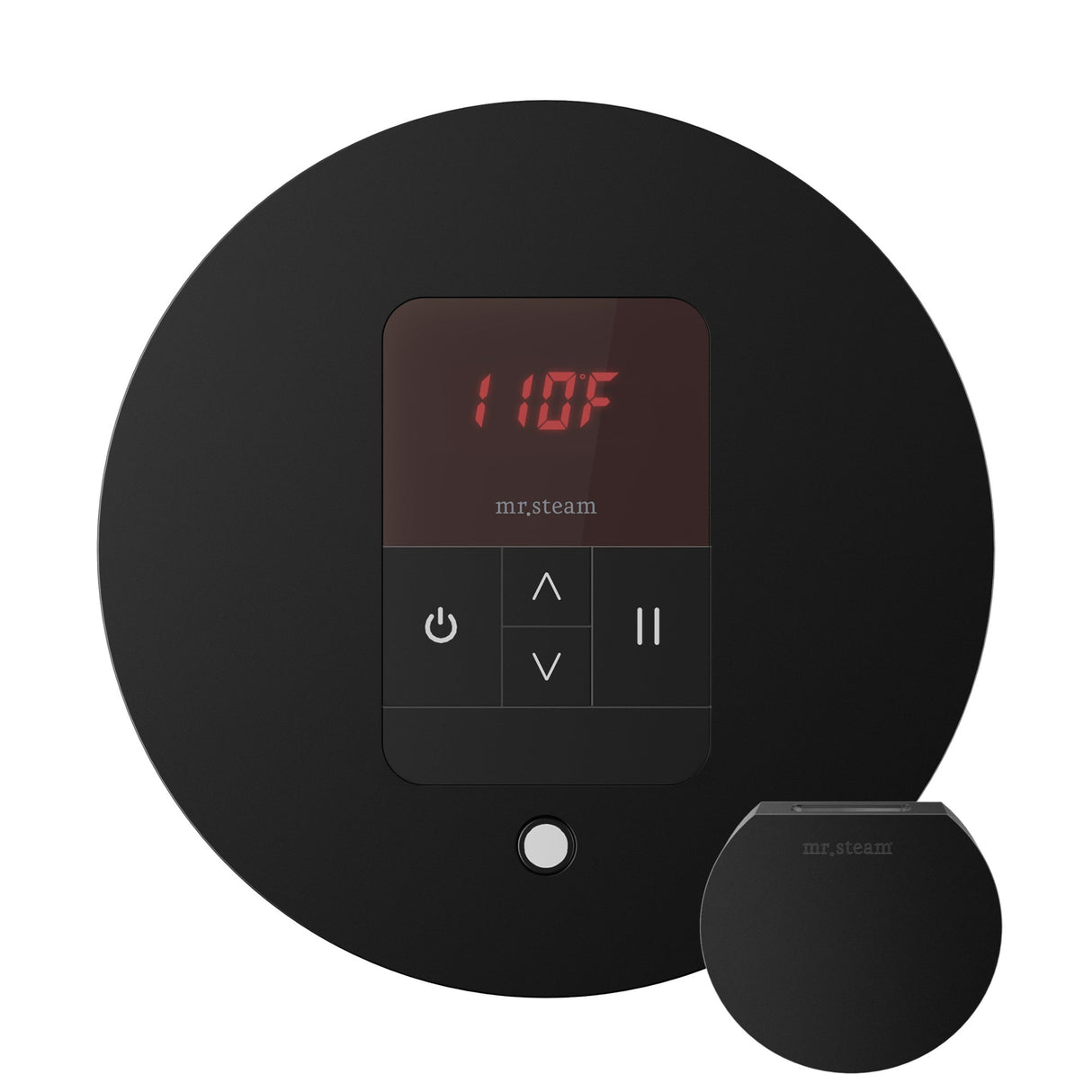 Mr. Steam iTempo Round Steam Shower Control and Steamhead