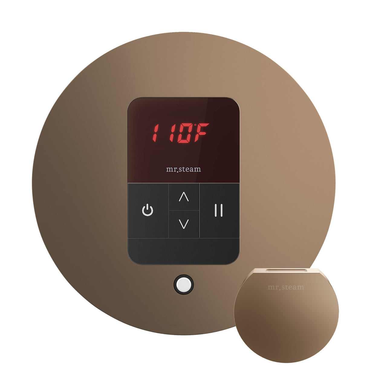 Mr. Steam iTempo Round Steam Shower Control and Steamhead