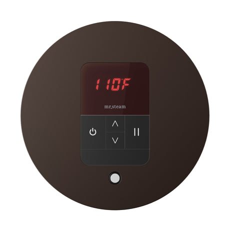 Mr. Steam iTempo Round Steam Shower Control and Steamhead