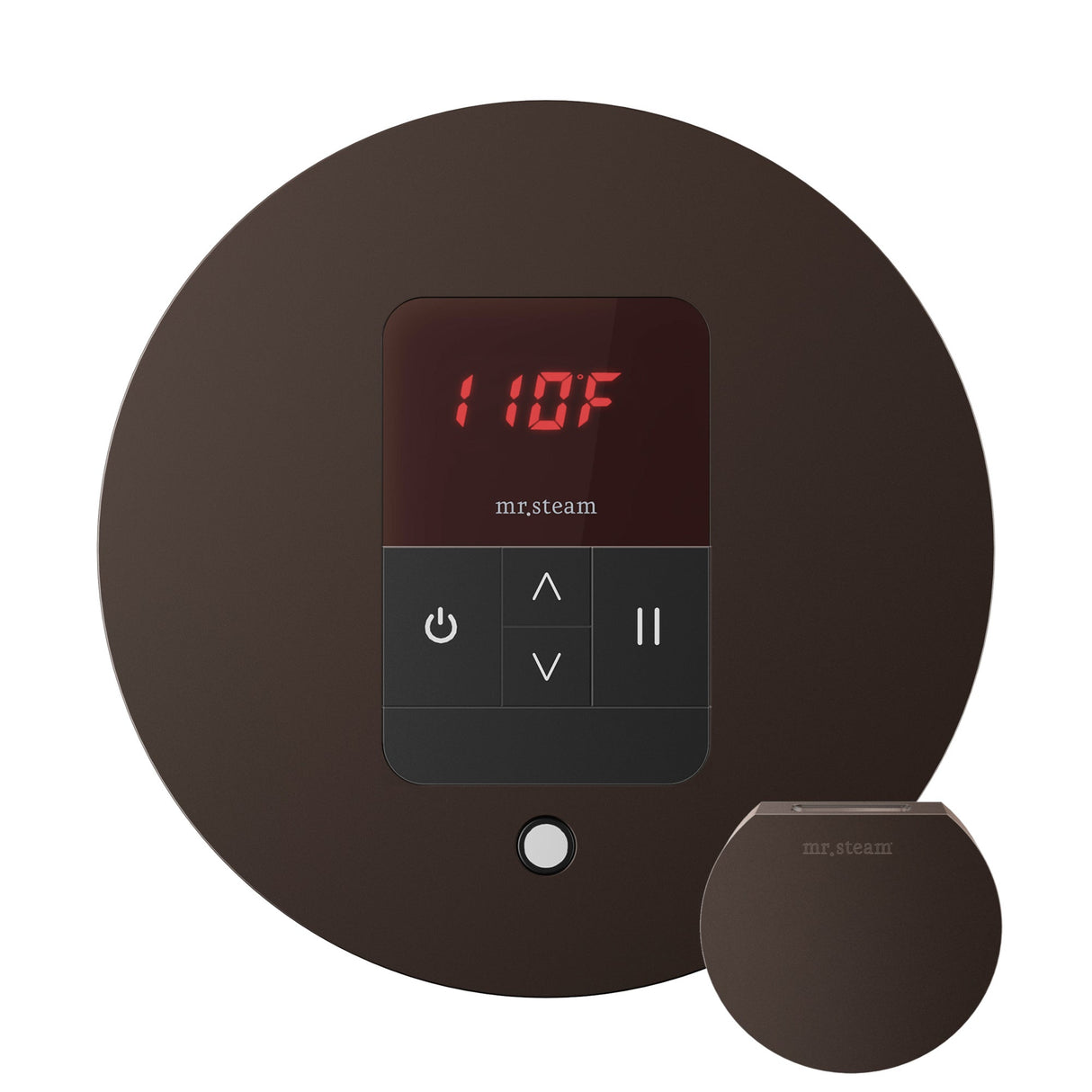 Mr. Steam iTempo Round Steam Shower Control and Steamhead